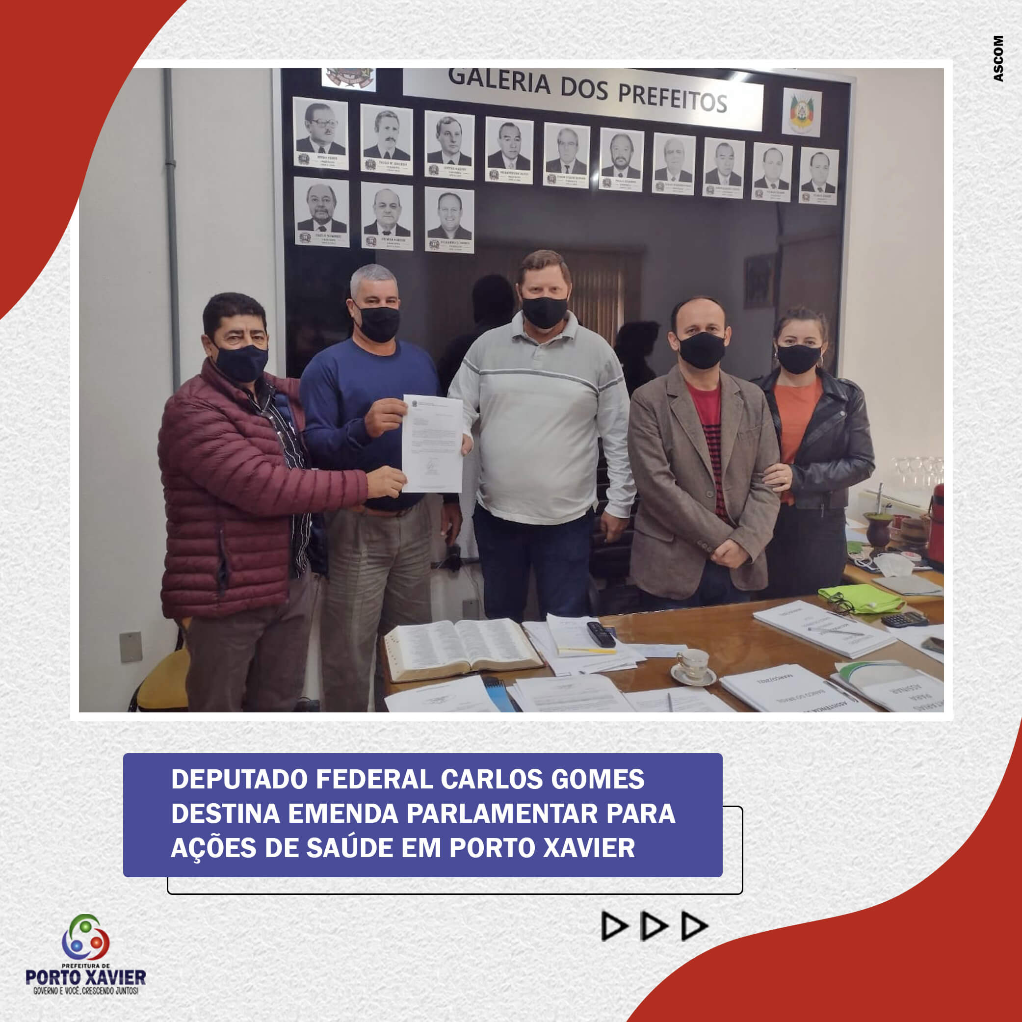 DEPUTADO FEDERAL CARLOS GOMES DESTINA EMENDA PARLAMENTAR PARA AÇÕES DE SAÚDE EM PORTO XAVIER